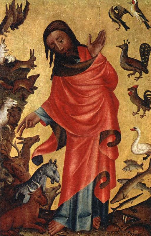 MASTER Bertram Creation of the Animals, panel from Grabow Altarpiece st France oil painting art